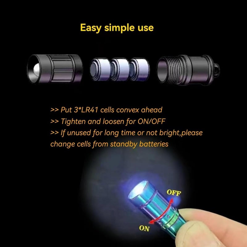 Nitefox e1 Smallest Keychain Flashlight Micro Tiny Mini Keychain Light Long-Lasting Safety Light for Everyday Carry Emergencies Outdoor Dog Walking Hiking Camping Nice Gift for Parents Kids - Image 4